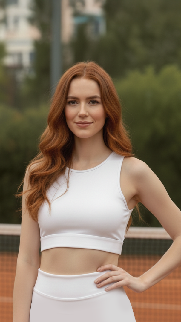 Open Back Tennis Top