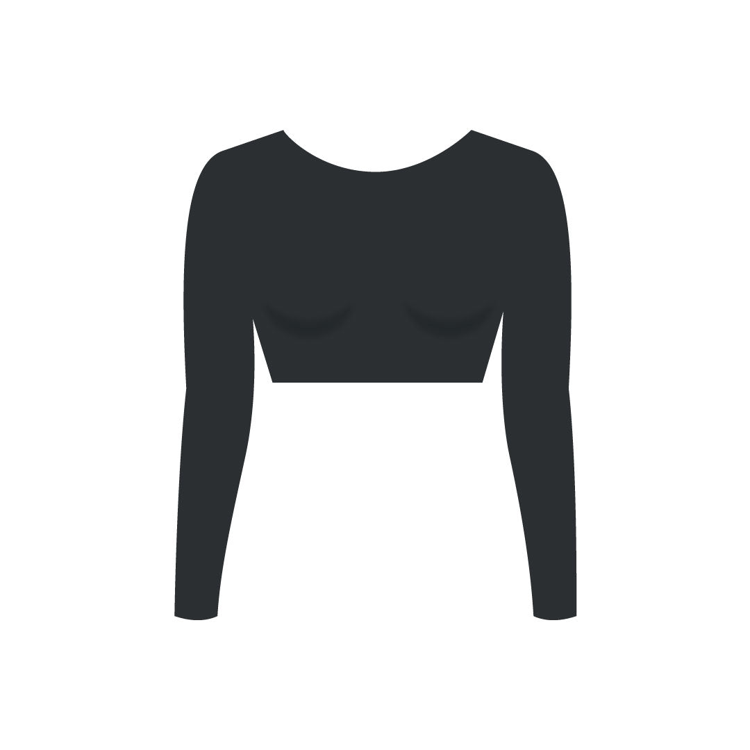 The Round Long Sleeve Crop Top